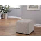 Pouf quadrato trapuntato Merton Transtional