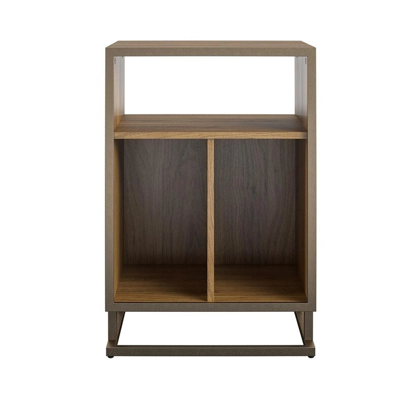 Mobile per giradischi, blu/noce, laminato e metallo