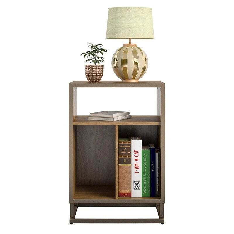 Mobile per giradischi, blu/noce, laminato e metallo