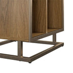 Mobile per giradischi, blu/noce, laminato e metallo