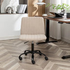 Sedia girevole da ufficio in tessuto, regolabile in altezza, 1 posto – Grigio / Blu / Beige