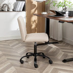 Sedia girevole da ufficio in tessuto, regolabile in altezza, 1 posto – Grigio / Blu / Beige