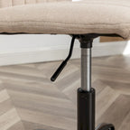 Sedia girevole da ufficio in tessuto, regolabile in altezza, 1 posto – Grigio / Blu / Beige