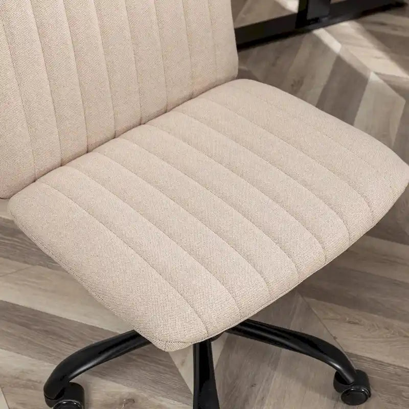 Sedia girevole da ufficio in tessuto, regolabile in altezza, 1 posto – Grigio / Blu / Beige