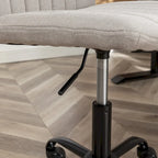 Sedia girevole da ufficio in tessuto, regolabile in altezza, 1 posto – Grigio / Blu / Beige