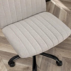 Sedia girevole da ufficio in tessuto, regolabile in altezza, 1 posto – Grigio / Blu / Beige