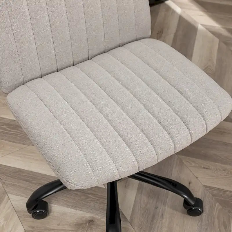 Sedia girevole da ufficio in tessuto, regolabile in altezza, 1 posto – Grigio / Blu / Beige