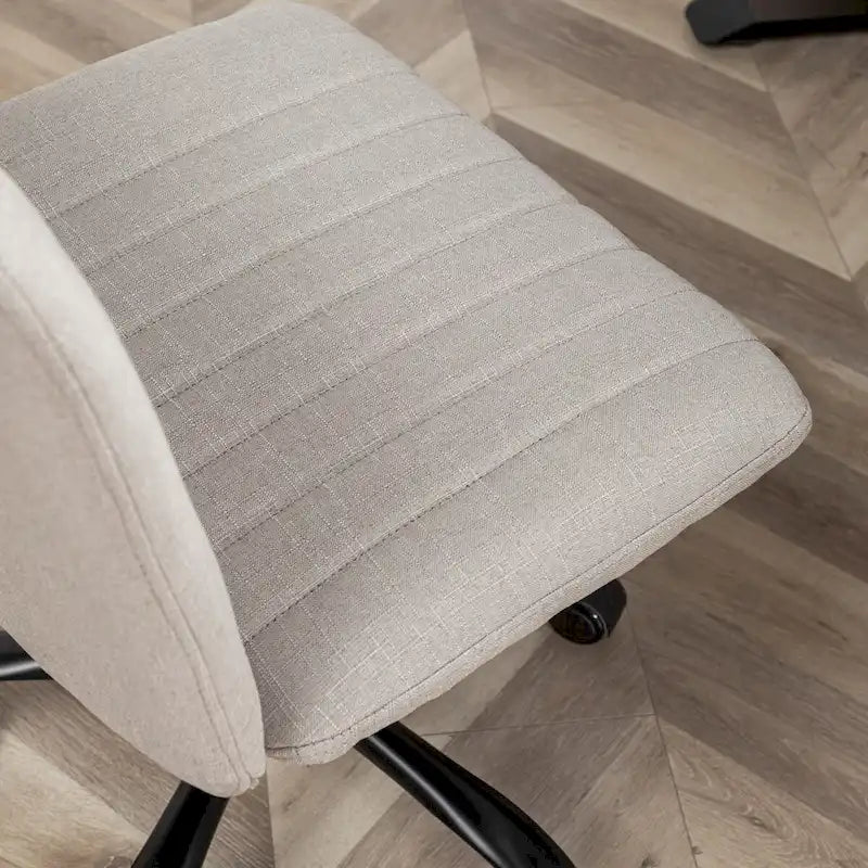 Sedia girevole da ufficio in tessuto, regolabile in altezza, 1 posto – Grigio / Blu / Beige