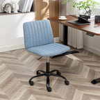 Sedia girevole da ufficio in tessuto, regolabile in altezza, 1 posto – Grigio / Blu / Beige