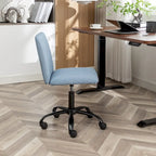 Sedia girevole da ufficio in tessuto, regolabile in altezza, 1 posto – Grigio / Blu / Beige
