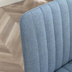 Sedia girevole da ufficio in tessuto, regolabile in altezza, 1 posto – Grigio / Blu / Beige