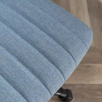 Sedia girevole da ufficio in tessuto, regolabile in altezza, 1 posto – Grigio / Blu / Beige
