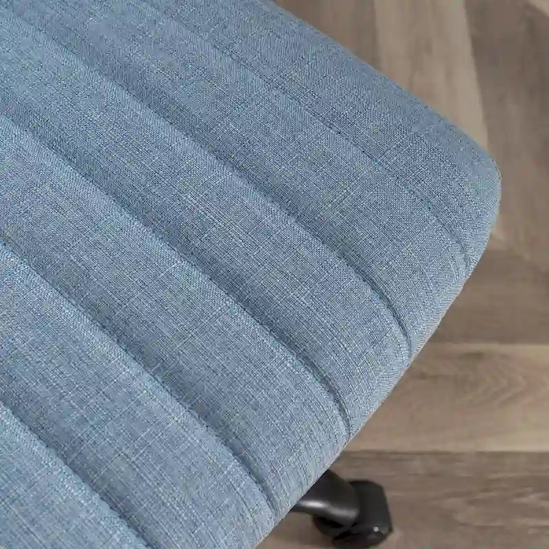 Sedia girevole da ufficio in tessuto, regolabile in altezza, 1 posto – Grigio / Blu / Beige
