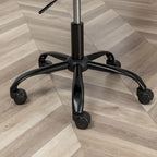 Sedia girevole da ufficio in tessuto, regolabile in altezza, 1 posto – Grigio / Blu / Beige