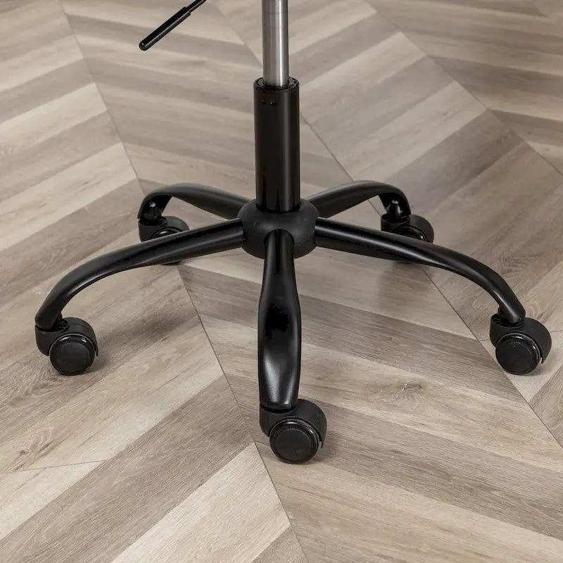 Sedia girevole da ufficio in tessuto, regolabile in altezza, 1 posto – Grigio / Blu / Beige