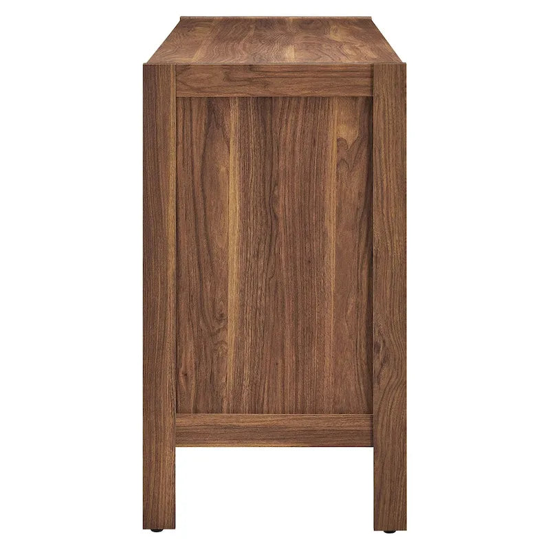Madia in Legno Venato Finitura Noce, 65", 1 Persona