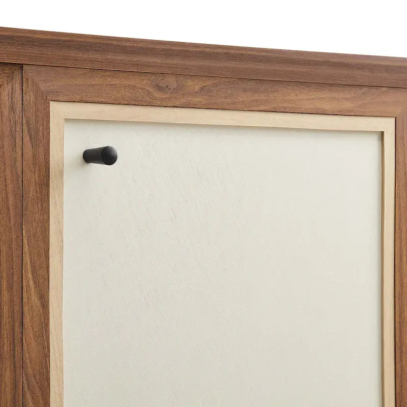 Madia in Legno Venato Finitura Noce, 65", 1 Persona